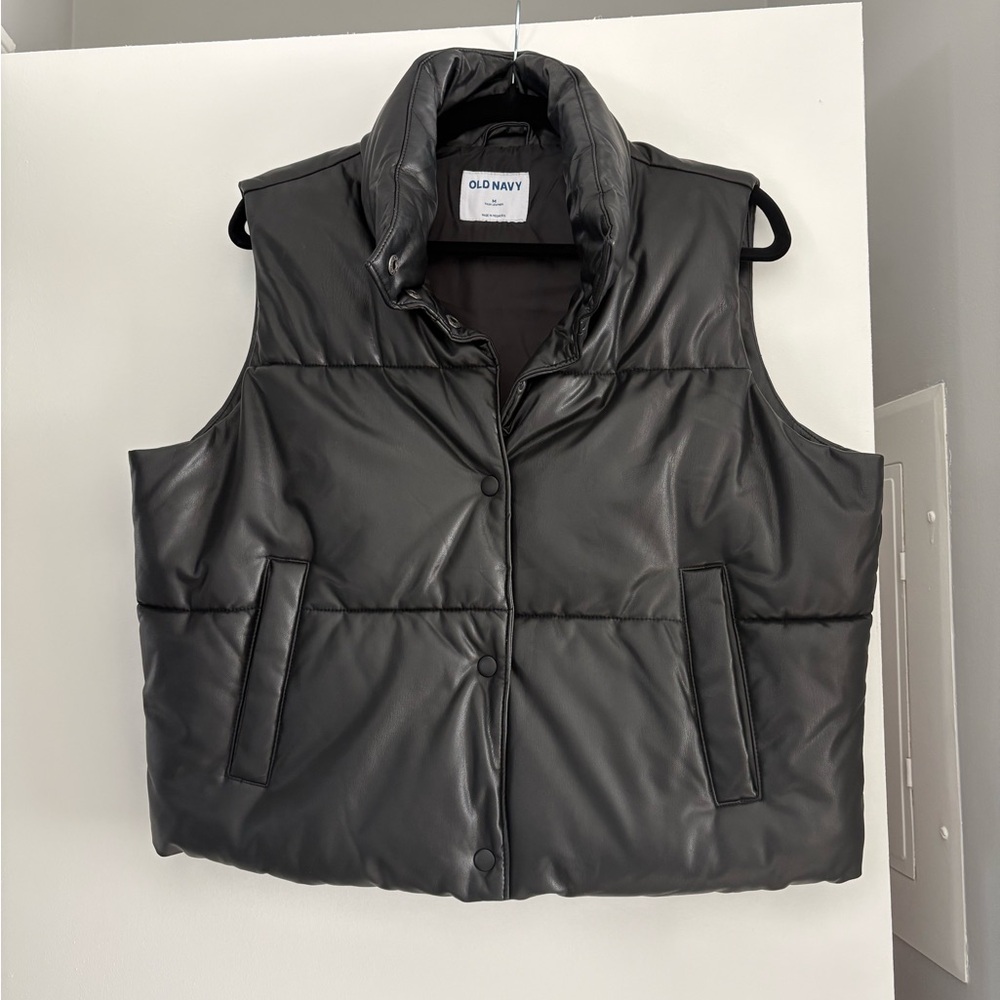 Old Navy Faux Leather Vest